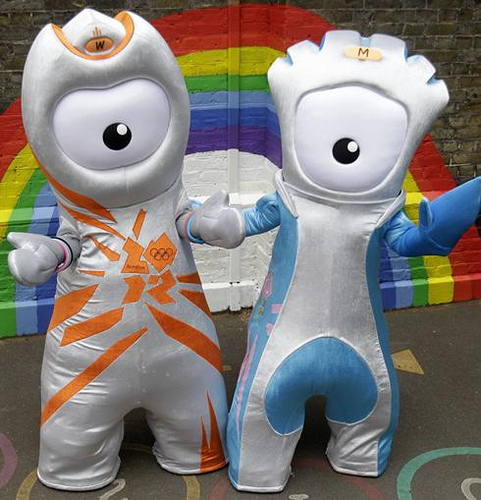 Olympic mascots with their one eyed symbolism